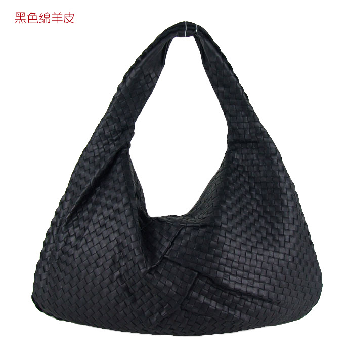 Bottega Veneta Shopping Bag Nappa Woven Pleat Tote Bag 5093 black